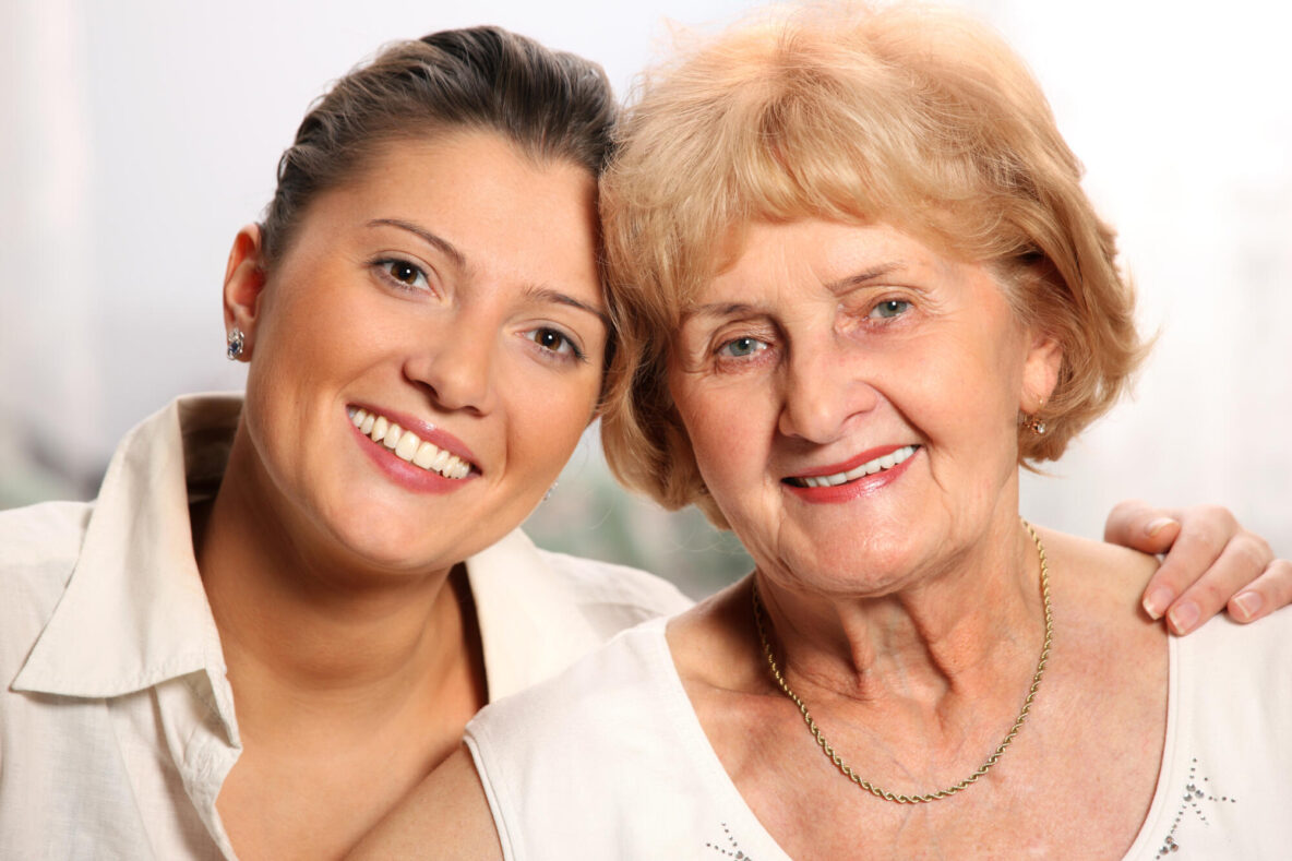 Grandma and granddaughter